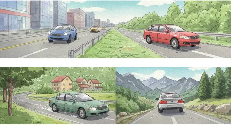 域に応じたBMW風の使用イメージ